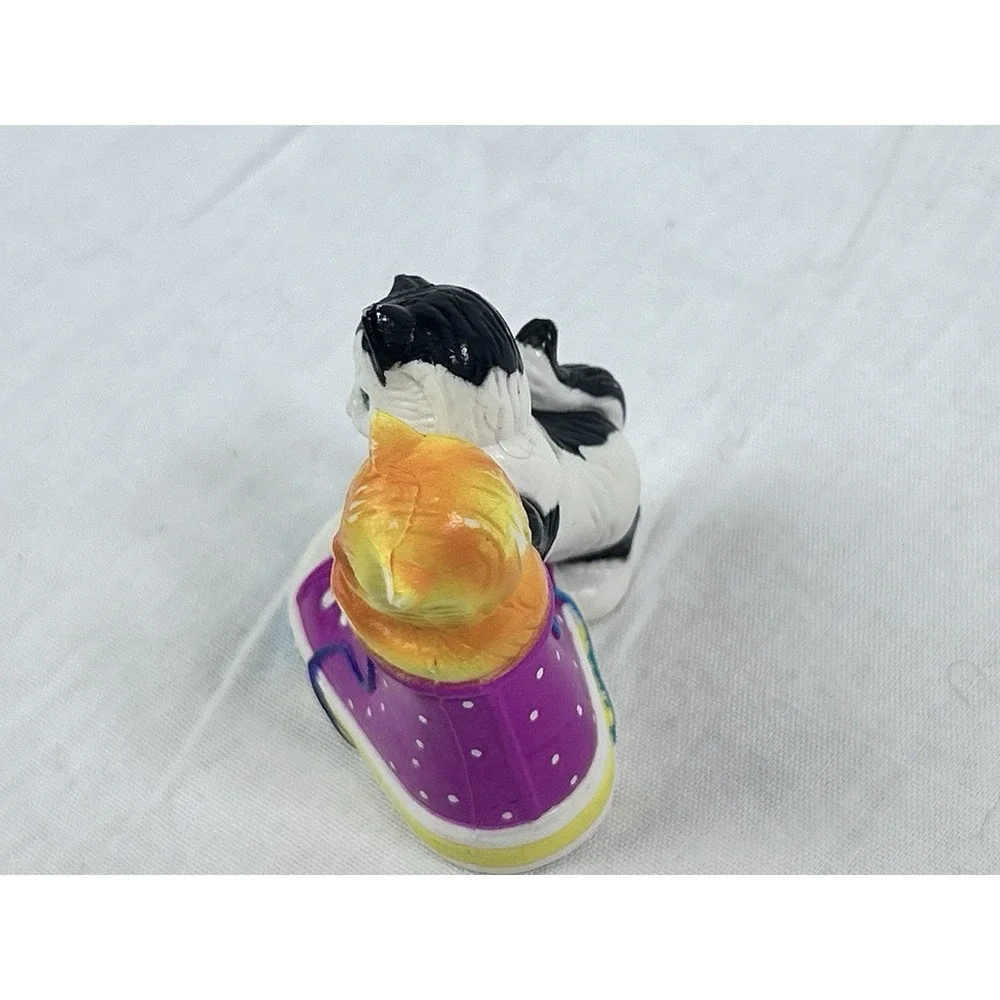 Vintage LISA FRANK Cats Figurine Sneaker Kitty Hightop Kittens Shoe 90's